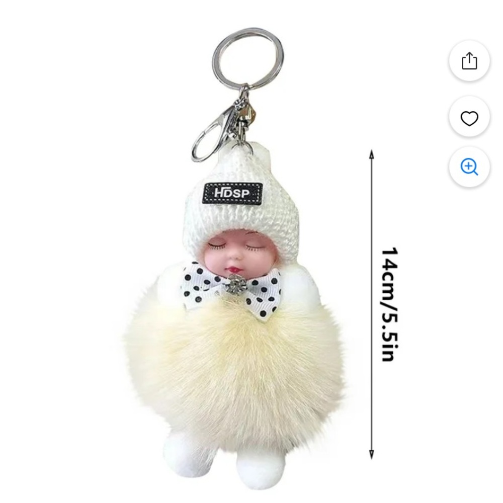 Purple Plush Keychain Toy - Picture 2 of 6